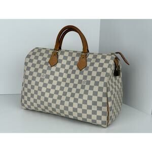 Louis Vuitton Speedy Damier Azur 35 Canvas Bag